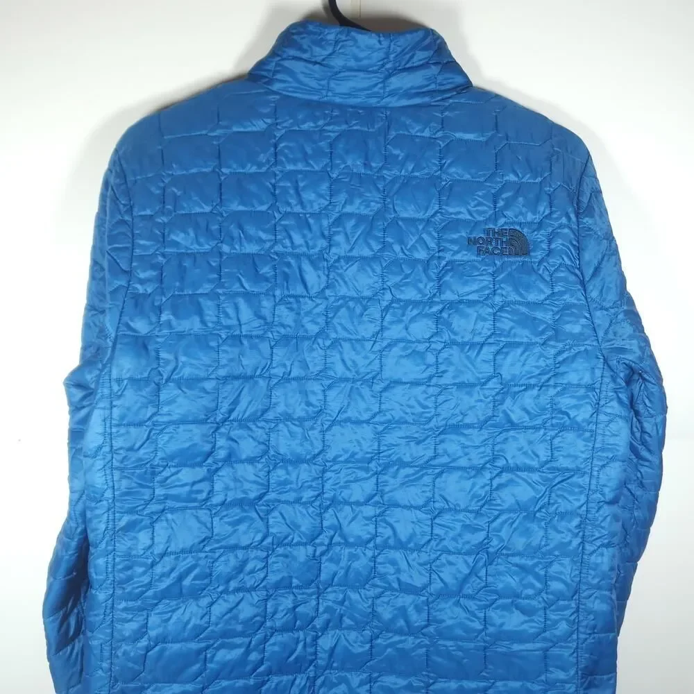 The North Face Men's ThermoBall Sz S Blue Lightweight Full Zip Puffer Jacket
